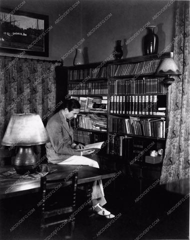 Bela Lugosi at home in study 2084-17
