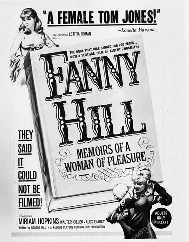 ad slick Letitia Roman film Fanny Hill 2093b-01