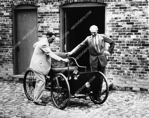 Henry Ford showing off his first 1892 Ford Automobile 2094-30