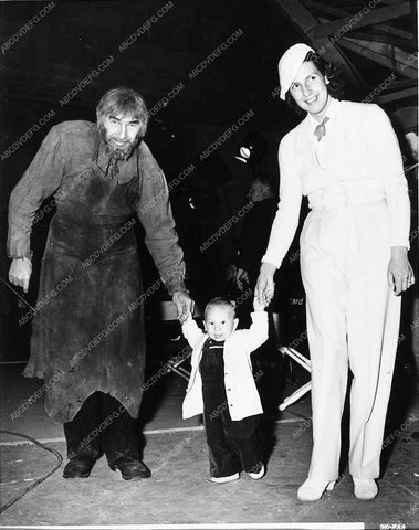 Bela Lugosi as Igor with Bela Lugosi Jr and wife Lillian 2096-36