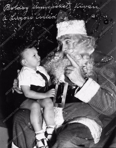 Bela Lugosi as Santa Claus with son 2097-12