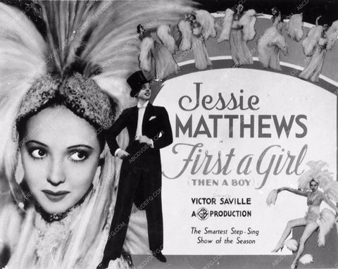 Jessie Matthews British actress First a Girl title card (orig Victor Victoria)2100-30