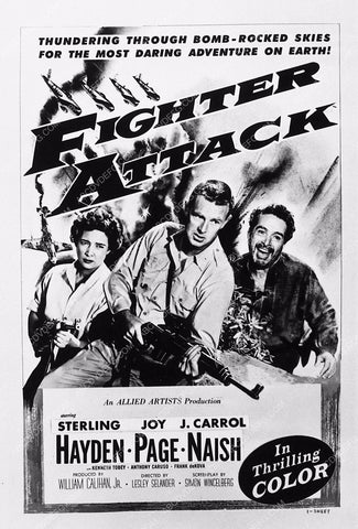 ad slick Sterling Hayden Fighter Attack 2109-02