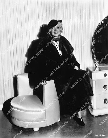 Alice Faye posing in her fur coat 2120-12