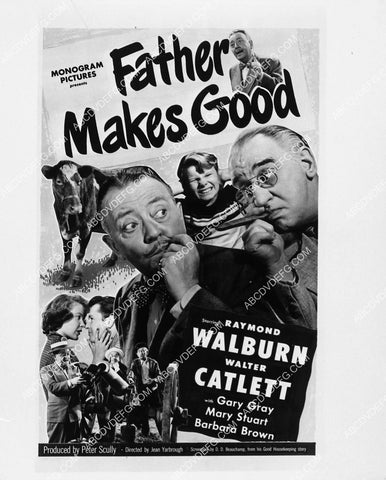 ad slick Walter Catlett Raymond Walburn film Father Makes Good 2123-01