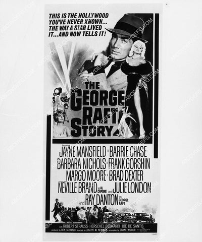 ad slick Ray Danton Jayne Mansfield film The George Raft Story 2136-01