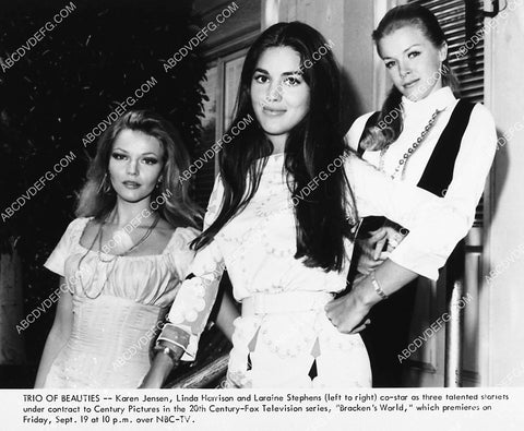 trio of beauties Karen Jensen Linda Harrison Laraine Stephens TV Bracken's World 2136-11