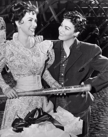 Ava Gardner Kathryn Grayson getting unique baseball bat Showboat 2177-09