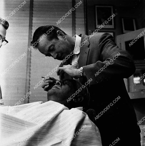 Boris Karloff in the makeup chair (Westmore brothers maybe) 2190-11