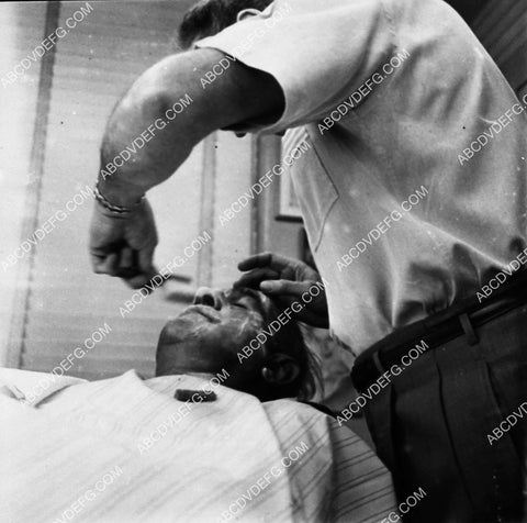 Boris Karloff in the makeup chair (Westmore brothers maybe) 2190-14