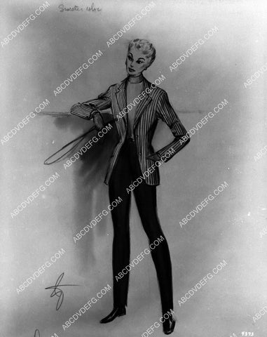 MGM Studios costume wardrobe sketch by Irene for film The Opposite Sex 2196-18