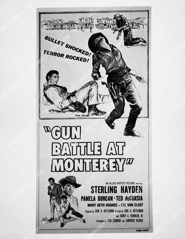 ad slick Sterling Hayden film Gun Battle at Monterey 2197-01