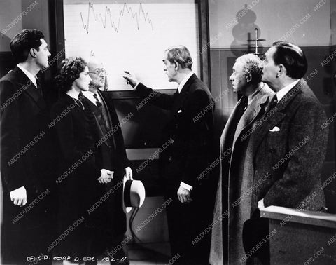 Boris Karloff and cast sci-fi film The Devil Commands 2216-11