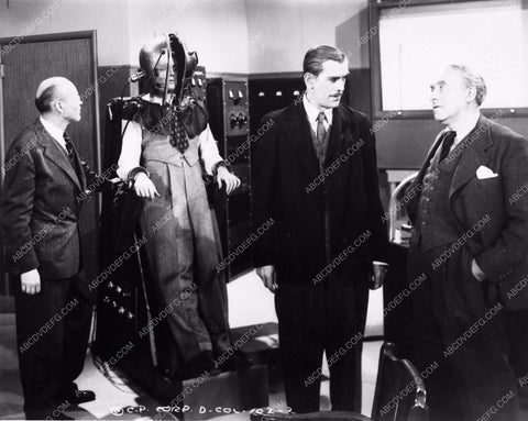 Boris Karloff and cast sci-fi film The Devil Commands 2216-15