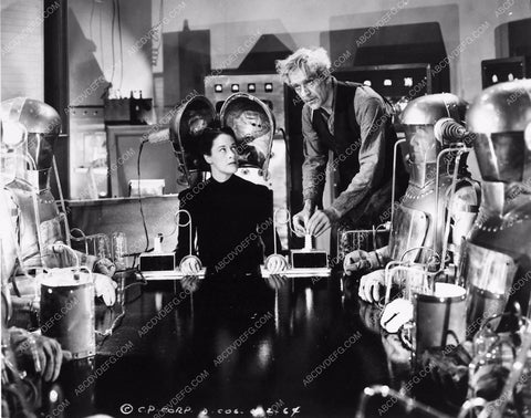 Boris Karloff and cast sci-fi film The Devil Commands 2216-24