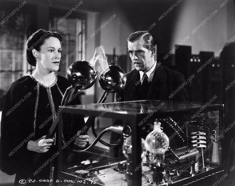 Boris Karloff and cast sci-fi film The Devil Commands 2216-25