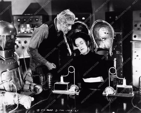 Boris Karloff and cast sci-fi film The Devil Commands 2216-34