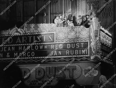 historic theatres United Artist has live band on marquee Jean Harlow Red Dust premiere 2223-28