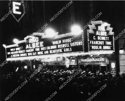 historic theatres RKO Albee Theatre marquee film premiere Moulin Rouge 2223-29