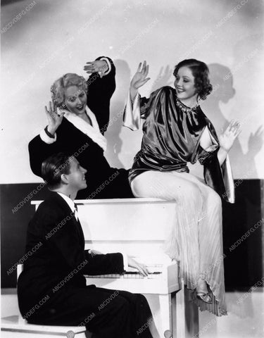 candid photo George Murphy Nancy Carroll Thelma Todd at the piano 2245-12