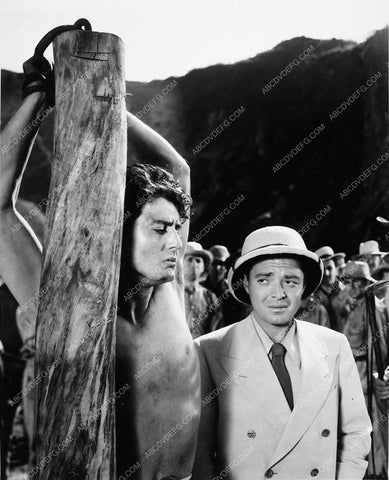 shirtless Robert Wilcox gets whipped by Peter Lorre Island of Doomed Men 2246b-17