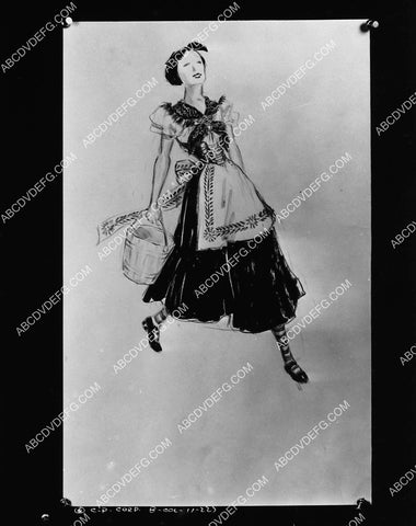 Columbia Studios wardrobe costume sketch by Ernst Dryden film The King Steps Out 2253-22