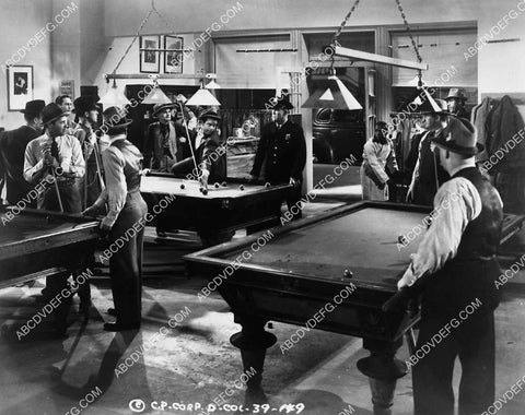Arthur Lake at the pool table film Blondie Meets the Boss 2290-22
