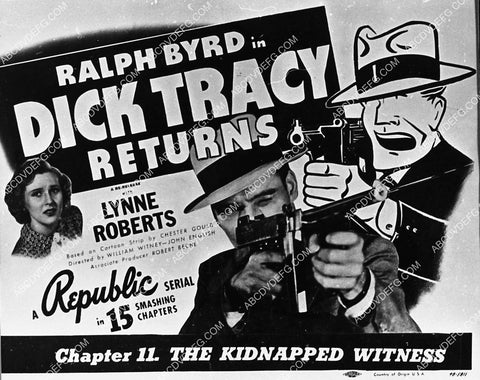 ad slick Ralph Byrd serial film Dick Tracy Returns 2309-31