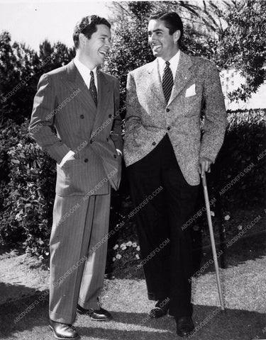 candid Tyrone Power Kenny Baker 2328-14