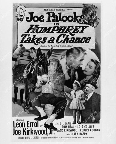 ad slick Leon Errol Joe Kirkwood Joe Palooka film Humphrey Takes a Chance 2334-01