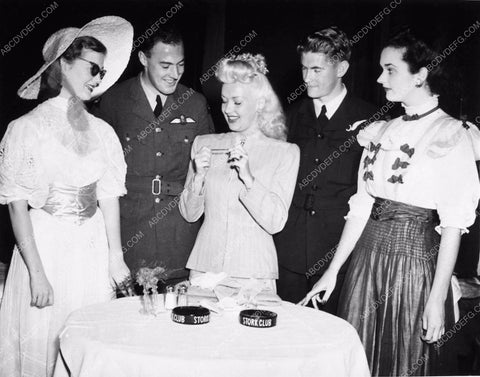 candid Hollywood Betty Grable & friends at Stork Club Nightclub 2340-31