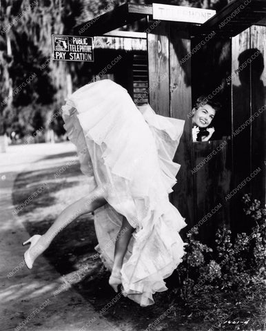 Esther Williams skirt blown up reaching for phone Easy to Love 2340-33