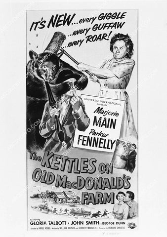 ad slick Marjorie Main Parker Fennelly film Ma & Pa Kettle on Old MacDonald's Farm 2351-01