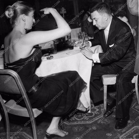 Anita Ekberg candid photo dining out at the Coconut Grove Ambassador Hotel 2363-02