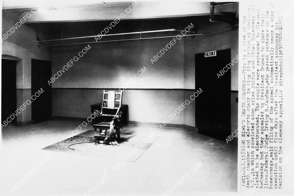 news crime photo the electric chair in Sing Sing Prison for Julius & E