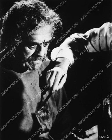 Boris Karloff gets makeup adjustment on set film Black Sabbath 2374a-12