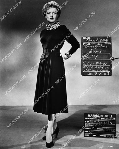 Deborah Kerr wardrobe slate shot in Helen Rose creation film Dream Wife 2380-24