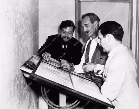 candid Orson Welles working on script film details 2418-21