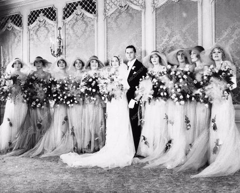 candid Hollywood Bebe Daniles Ben Lyon wedding and bridesmaids 2536-29