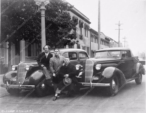 Three Stooges Moe Larry Curly and new 1936 Oldsmobile car 2539-15
