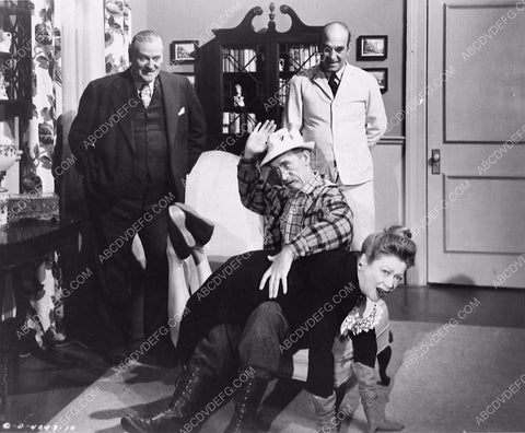 Vernon Dent watches Andy Clyde administer spanking comedy short subject 2540-29