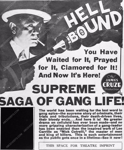 ad slick Hell Bound James Cruze Production 2546-14