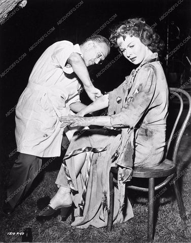 candid Jack Pierce makes up Susan Hayward behind the scenes 2560-35