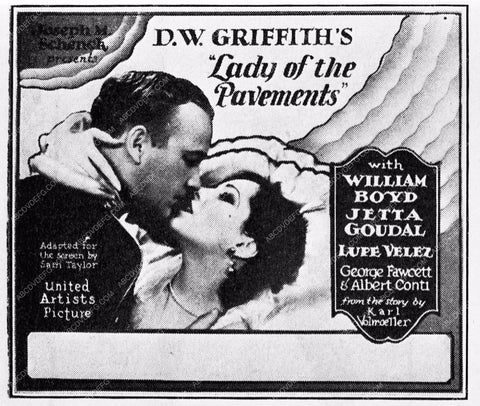 ad slick Lupe Velez Lady Of the Pavements 2579-02