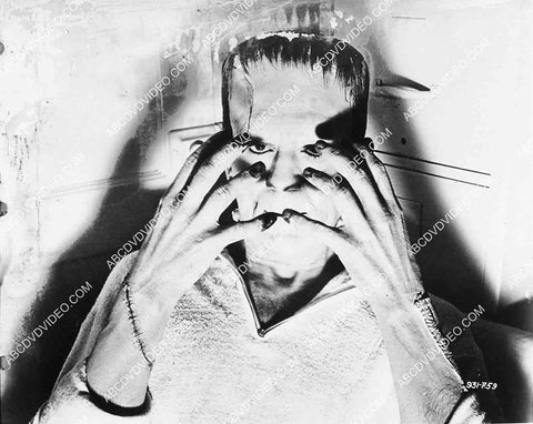 Boris Karloff in the makeup chair film Son of Frankenstein 2708-33
