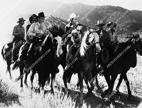Roy Rogers Bob Nolan Gabby Hayes Buzz Henry film Ridin' Down the Canyon 2713-29