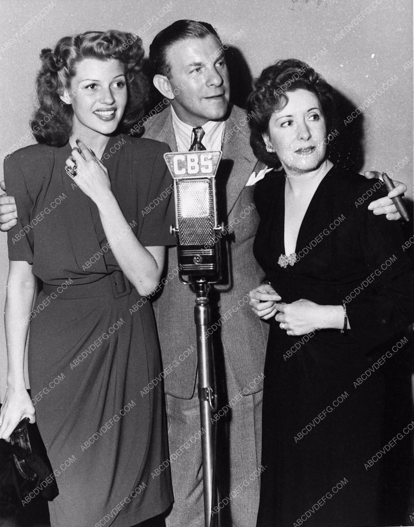 candid Rita Hayworth George Burns Gracie Allen CBS Radiio broadcast 27 ...