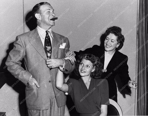 candid Rita Hayworth George Burns Gracie Allen CBS Radiio broadcast 2715-04