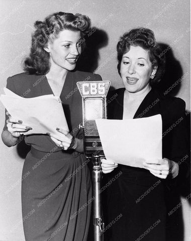 candid Rita Hayworth Gracie Allen CBS Radio broadcast 2715-05