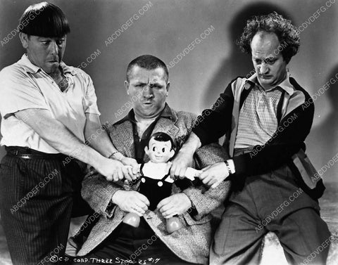 3 Stooges Moe Curly Larry w toy doll 2717-21